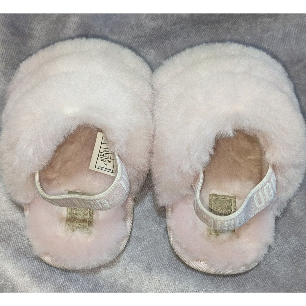 Ugg Pink I Fluff Yea Slides